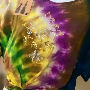 Faith Embossed Tie Dye Tee